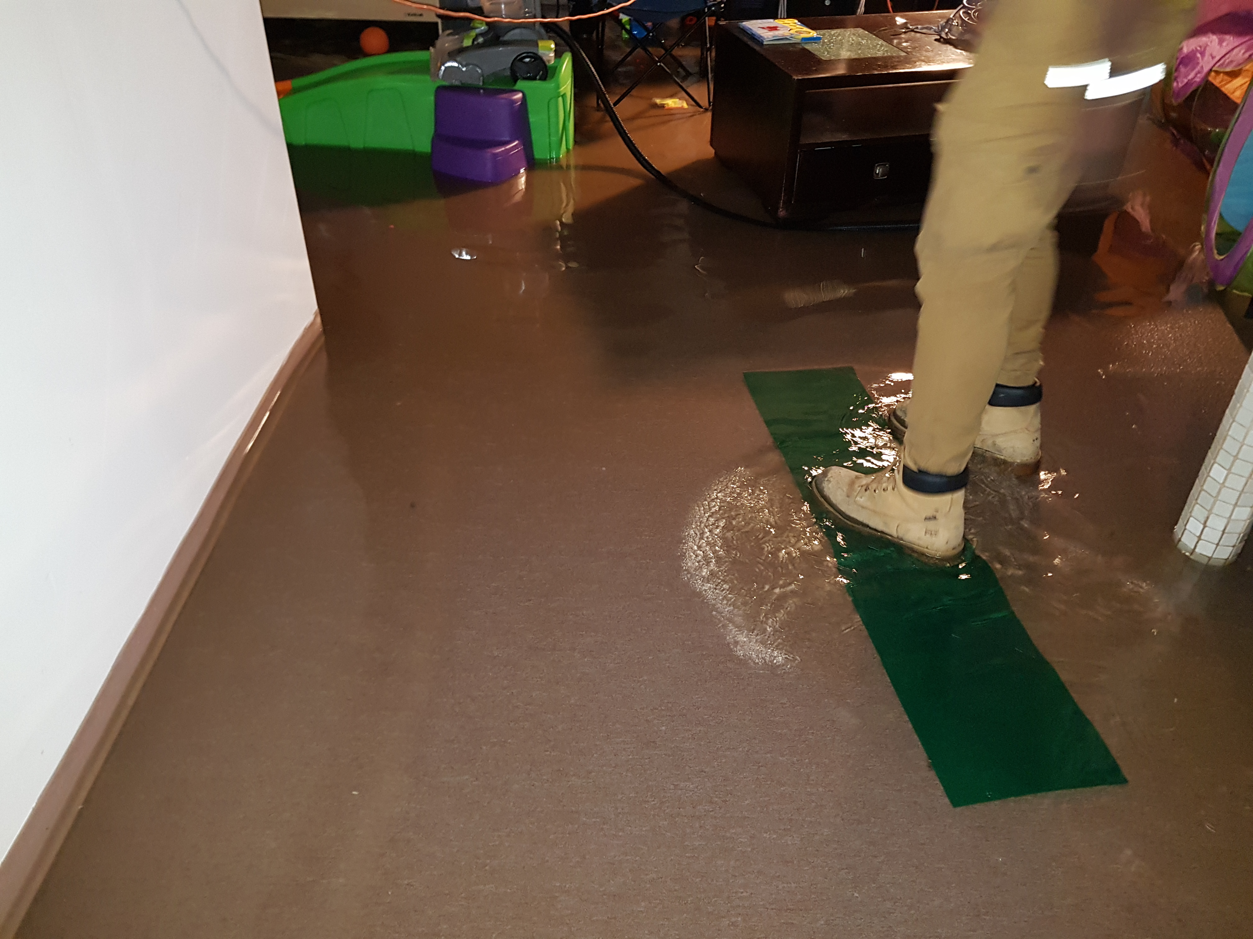Water damage restoration in a pre-war St. George home on Staten Island under NYC DCWP HIC #1220350-DCA